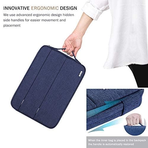 Voova Laptop Sleeve 14-15 Inch, Laptop Case for MacBook Air 15, Blue — view 6