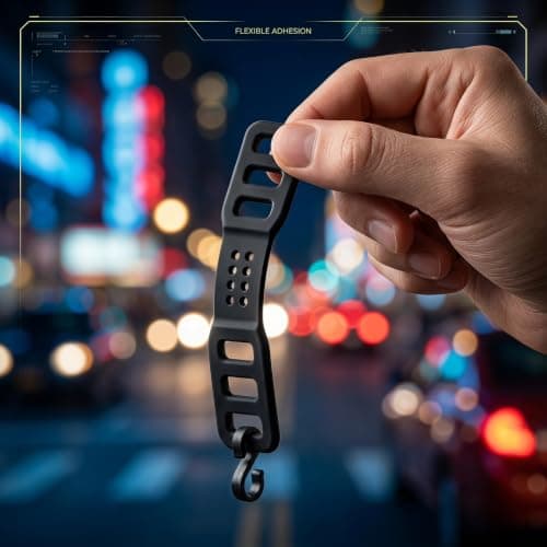 Kisangel 4pcs Universal Bike Silicone Straps, Bike Tail Light Strap with S Hook — view 4