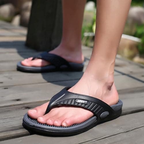 Men's Casual Flip Flops Flip Flops Massage Reflexology Fashion Casual Daily Look Perfect for Holiday Travel Wear Toe Separator Comfort Fit Corrective Sports Sandal Style Novelty Funny Fashion Style — view 6