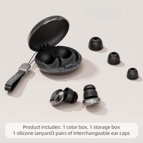 Comfortable Sleep Earplugs with Zero Pressure Cushion Soft Fit for Snoring Study Concerts Travel UK(Beige) — view 6
