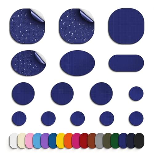Skystuff 45pcs Nylon Repair Patches, Waterproof Self-Adhesive for Tent