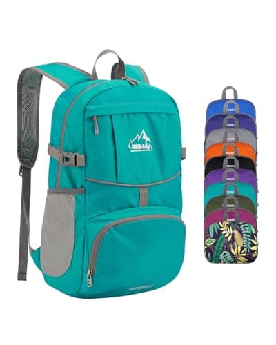 Waterfly Foldable Lightweight Hiking Backpack: 25L Packable Rucksack