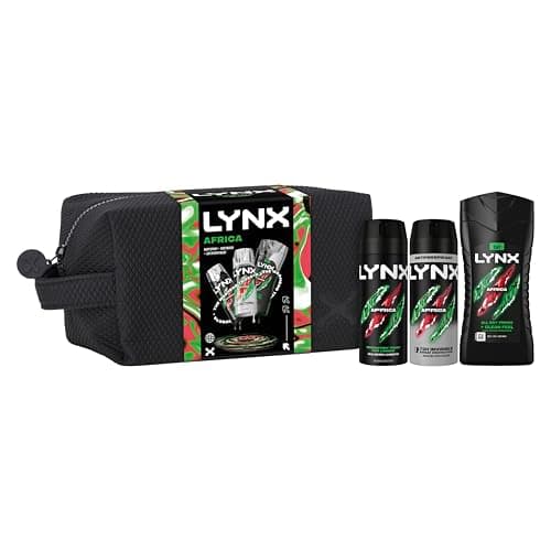 Lynx Gift Set Africa Washbag with a body wash, a body spray, an anti-perspirant and a Washbag perfect for any occasion 3 piece — view 2