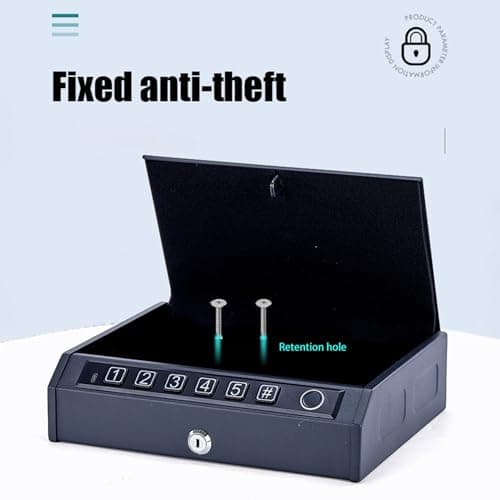 SEAFRONT Biometric Safe Box, Fingerprint Password Lock Storage (K2-1) — view 4