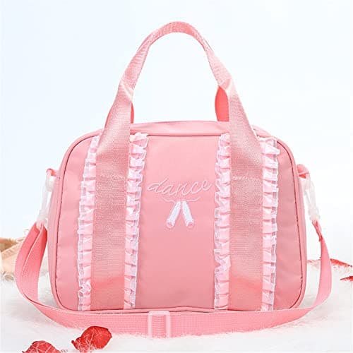 Bexdug Girls Dance Storage Bag - Kids Ballet Dance Sports Gym Duffel Bag with Ergonomic Handles,Ballet Dance Shoe Pocket for Girls — view 3