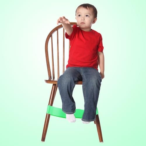 FUIPVGI 10 Pcs Resistance Bands, Chair Bands Sensory for Kids with Fidgety Feet, Resistance Fitness Exercise Loop Bands for Women Men Fitness Chest Expanding Arm Leg Pilates Yoga (Green) — view 4