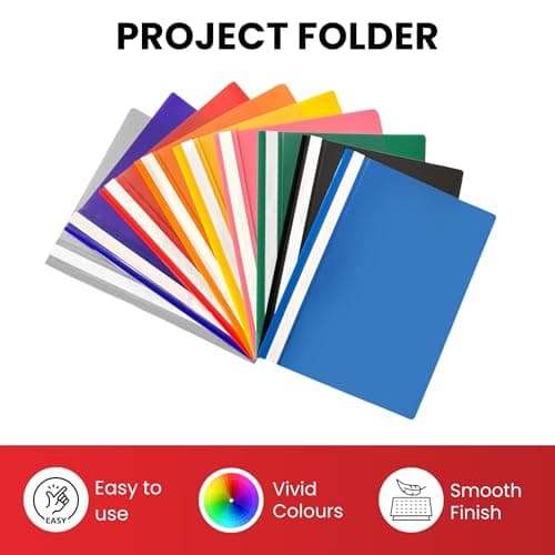 Pack of 12 Purple A4 Project Folders by Janrax — view 2