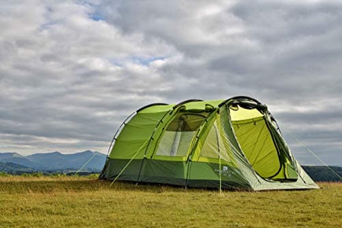 OLPRO Abberley XL 4 Berth Family Camping Tent – Waterproof Tunnel Tent with Darkened Bedroom & Sewn-In Groundsheet – Spacious Poled Tent for Camping, Touring & Festivals — view 2
