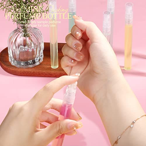 Fandamei Mini Spray Bottle, 10 Pack 10ml Plastic Spray Bottle, Fine Mist Refillable Perfume Bottle, Perfume Atomizer, Small Empty Sample Containers, Portable Travel Bottle — view 6