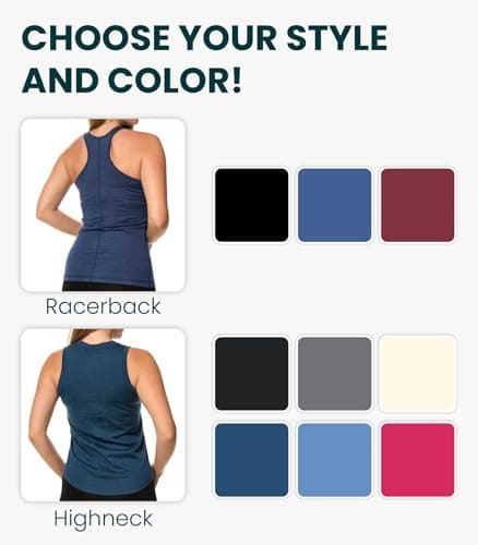 Merino.tech Women’s Merino Wool Tank Top - Active Lightweight Undershirt Moisture Wicking Breathable Base Layer (Small, Black Highneck) — view 3