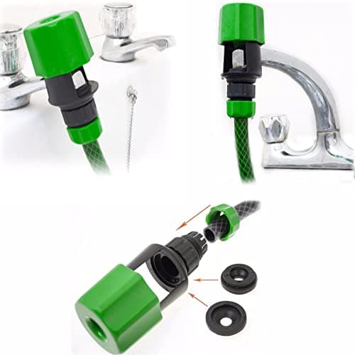 Kitchen Tap Hose Connector for Sink, Garden Tap Connector Hose Pipe Adapter — view 4