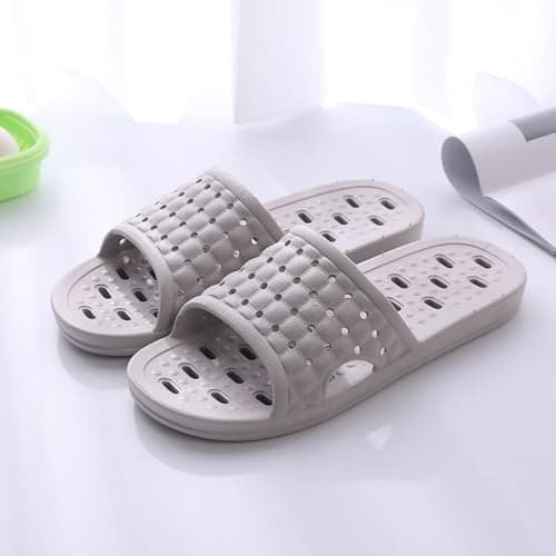 Czgcpyc Shower Shoes Quick Dry Non Slip Bath Slippers Grey EU 41-42 — view 5