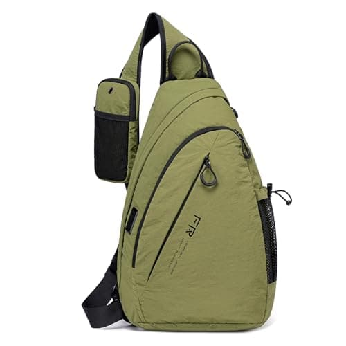 FENRUIEN Large Sling Crossbody Bag for Men With 13.3Inch Laptop Compartment