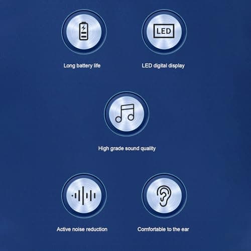 Hidyliu Bluetooth 5.3 Earbuds, Noise Cancelling Gaming Earphones for Computer and Phone, Fast Charging Type C Interface and Unique Design (Double Ear) — view 2
