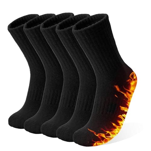 VoJoPi Women's Thermal Socks 5 Pairs Wool Winter Warm Hiking Socks, UK 4-8