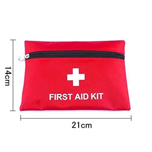 Mini First Aid Kit,Small Emergency Survival Kit 78 Pack Medical Trauma Kit Bag Includes Bandage Tablets Cotton Swabs First Aid Guid for Travel Home Office Car Hiking Camping Survival — view 4