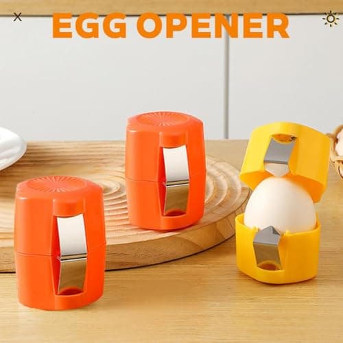 Egg Shell Opener, 2026 New Egg Opener, Eg-g Shell Separator for Raw Eggs Gadgets Cracker Tool, Upgrade Stainless Steel Eggs Cutter EggCracker Tool Multifunctional EggCutter Multipack — view 2