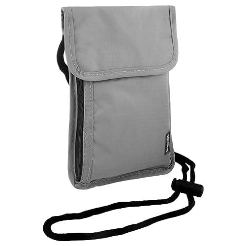 TNSLAND chest bag unisex travel wallet with RFID protection waterproof passport bag organizer for men women kids boys girls maximum security for smartphone and travel documents, b, 19 x 14 cm