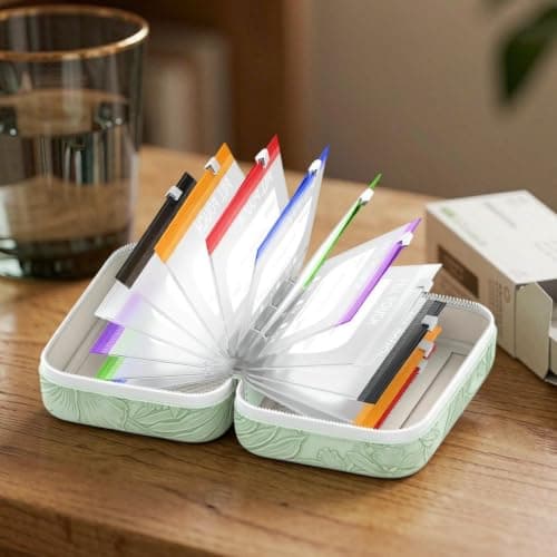 Travel Pill Organizer Reusable Portable Slide Lock with 14 Bags — view 3
