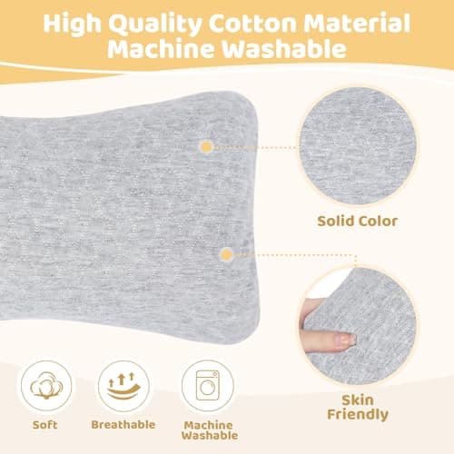 vocheer Small Pillow with Removable Cover, 28*17 cm Tiny Travel Pillow 1PC — view 2