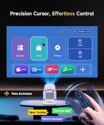 Magcubic Mini Projector 4K Support Native 1080P Portable Outdoor Projector — view 6