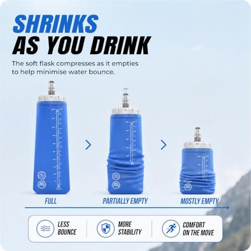Freak Athletics Collapsible Water Bottle - 2 x 500ml Running Water Bottle — view 3