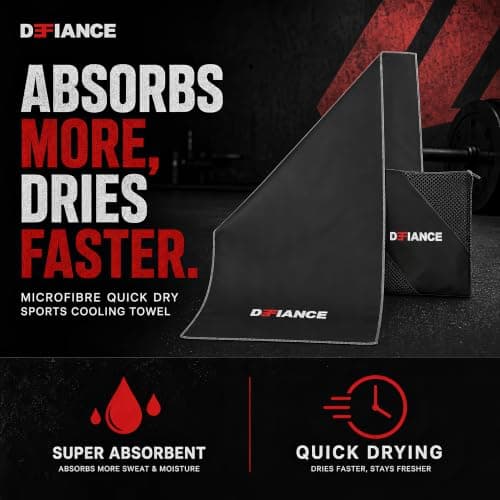 Defiance Microfibre Quick Dry lightweight, Sports Cooling Towel & net bag — view 2