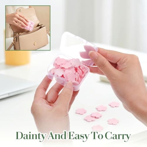 ElevateTech Portable Hand Washing Soap Sheets, 300 Pcs Mini Soap Sheets — view 4