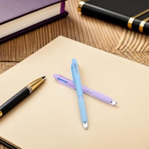 STOBAZA Retractable Ballpoint Pens for Easy Colour-coded Journaling Back to School Multi- 8pcs with 8 Vibrant Ink Colours, Portable Plastic Writing Supply for Office and Travel — view 6