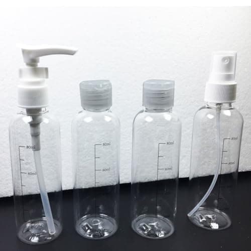 Toiletry Bag & Travel Bottles Set TSA Approved Leak Proof Refillable Containers for Toiletries | Clear TSA Approved Kit With Travel Size Bottles — view 6