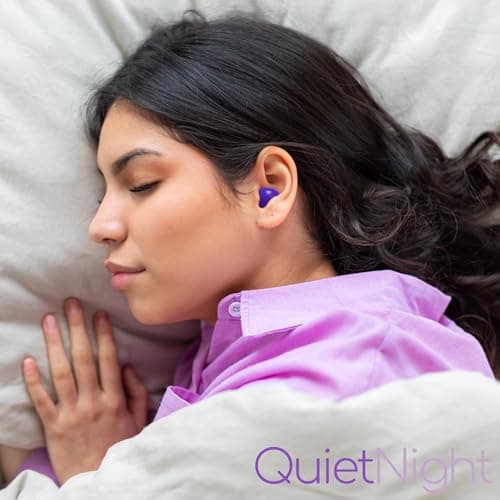 QuietNight Silicone Sleep Earplugs 4 Pairs SNR 27dB Mouldable Noise Cancelling Reusable — view 3