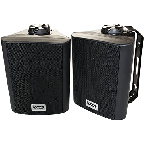 Loops Outdoor Bluetooth Speaker Kit 4x Black Karaoke Stereo Amp Garden BBQ Parties — view 4