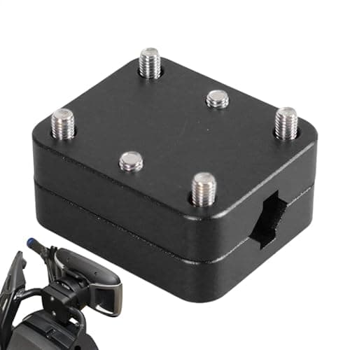 Generic Motorcycle GPS Mount Bracket, 12-16mm Navigation Holder, Aluminium, Black, Compatible with GPS Devices, Easy Installation, Anti-Vibration, Rustproof