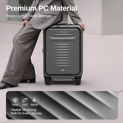 COOLIFE Cabin Suitcase with Laptop Compartment, Expandable Layer 56x40x25cm — view 4