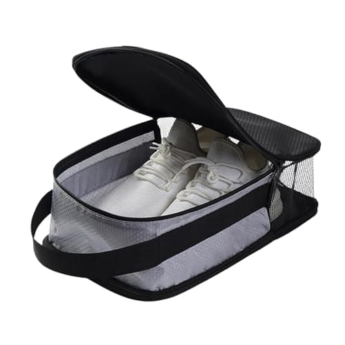 2 in 1 Waterproof Shoe Bag with Ventilation Holes, Breathable Sports Boot Storage Pouch, Durable Travel Shoe Organizer for Golf Football Rugby, Portable Shoes Cover for Gym & Outdoor for Men Women