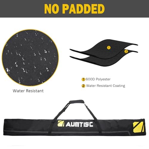 AUMTISC Ski Bag Ski and Boot Bag Combo for 1 Pair of Skis — view 2
