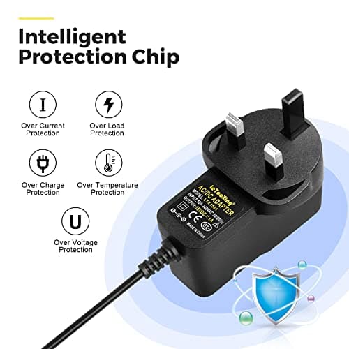 15V 1A Power Adapter Supply 1000mA 3.5mm x 1.35mm UK Plug 1.0A for Peak 450A 500A 600A 800A 1000A Peak Portable Car Jump Starter Charger Compatible with Booster Battery and DBPower DJS50 Adaptor — view 4