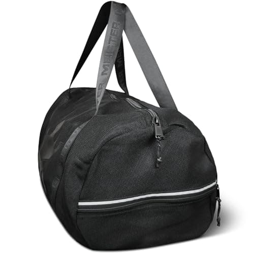 Meister Breathable Chain Mesh Duffel Gym Bag, V2.0 Black, Classic 22"x13"x13", Classic 22"x13"x13" — view 3