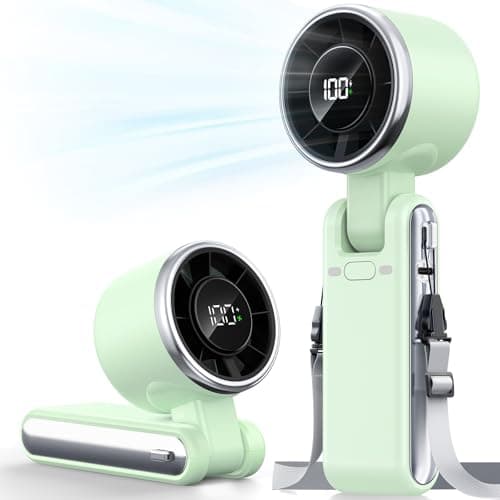 Bearwind Portable Handheld Turbo Fan, 5-Speed High Airflow, 4000mAh Battery