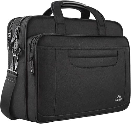 MATEIN 17 inch Laptop Bag, Water-Repellent Computer Briefcase