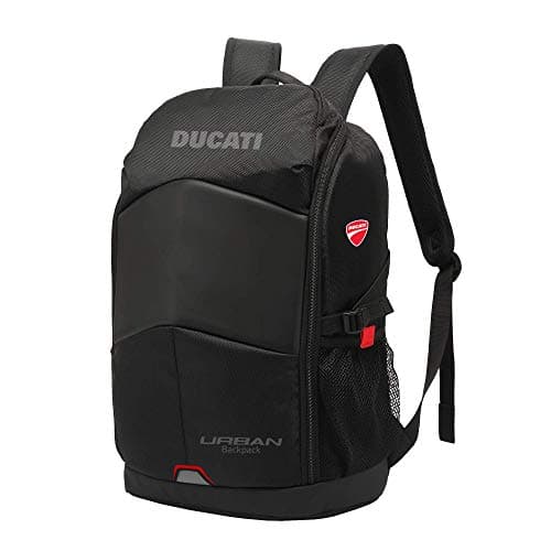 DUCATI, Urban for Bikes and Scooters, Unisex Adult Sports Backpack, Black, One Size