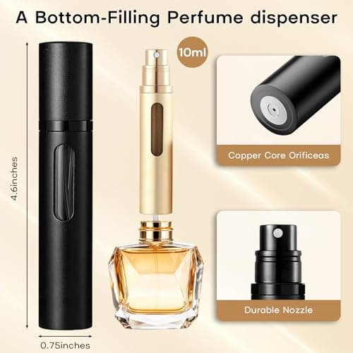 Perfume Atomiser 10ml Travel Perfume Bottle 2PCS Atomiser Spray Bottle — view 2