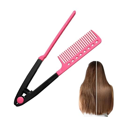 Hair Straightener Comb V Shaped Styling Smoothing Brush