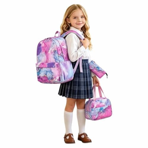 3-In-1 High Capacity School Bag for Girls — view 2