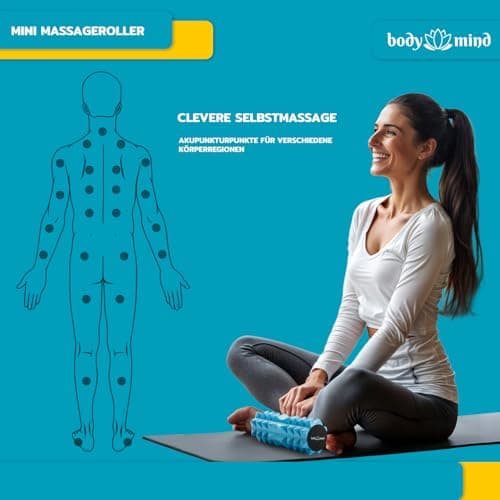 Body & Mind® Mini Fascia Roller - Targeted Massage Roll, 15 x 6 cm — view 4