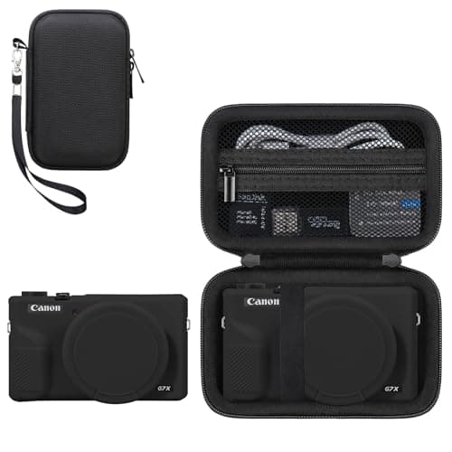 RAIALL Bundle Case for Canon PowerShot G7X Mark III Digital Camera, Black