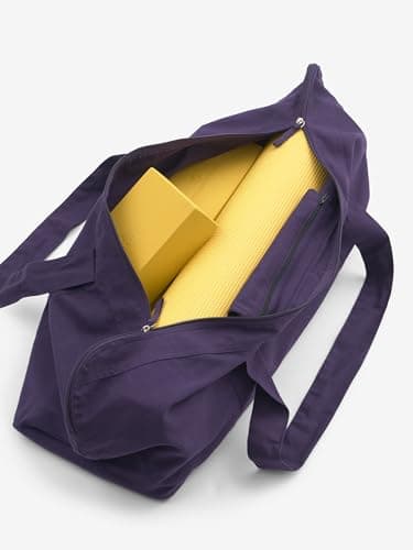 Yogamatters Organic Cotton Carry All Yoga Kit Bag | Suitable for Yoga, Pilates, Gym and Fitness (Fig) — view 4