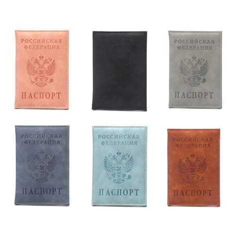 Vexandrie PU Leather Passports Wallet for Men and Women, Turquoise — view 4