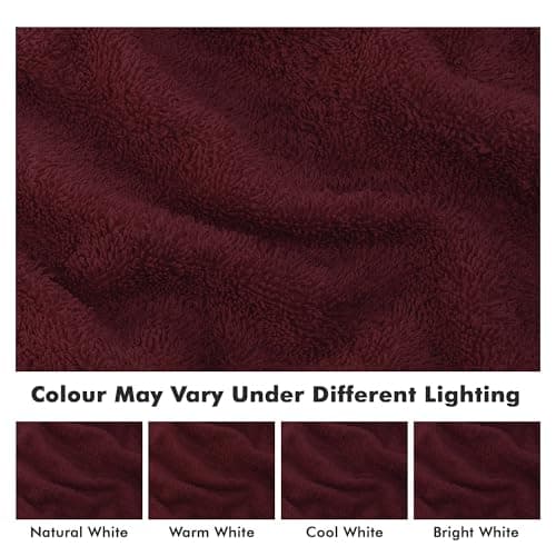 Novo Home Face Towels Pack of 12 – 550 GSM 100% Cotton Washcloths (30x30cm) – Soft, Quick Dry, Highly Absorbent Flannels for Bathroom, Spa, Gym – Burgundy — view 5