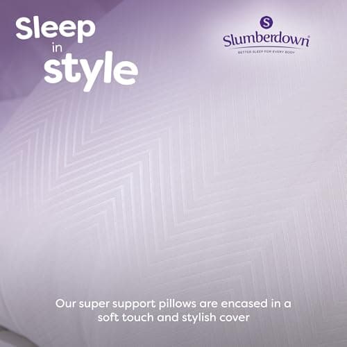 Slumberdown Super Support Pillows 4 Pack - Firm Pillow for Side Sleepers — view 4